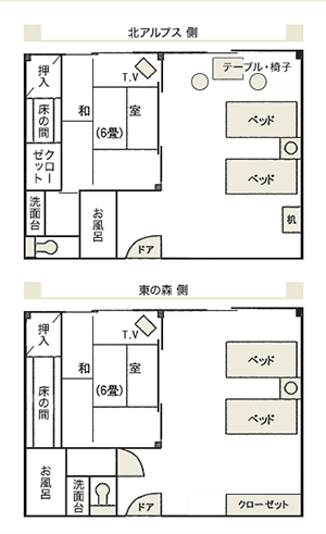 間取り図:和洋室